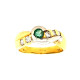 Pre Owned 18ct emerald and Diamond Ring ZP806